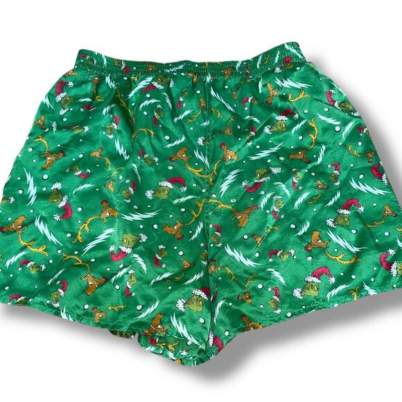 Vintage Dr Seuss Grinch Mens Medium Boxer Shorts 100% Silk Stole Christmas 1994 - Picture 9 of 10